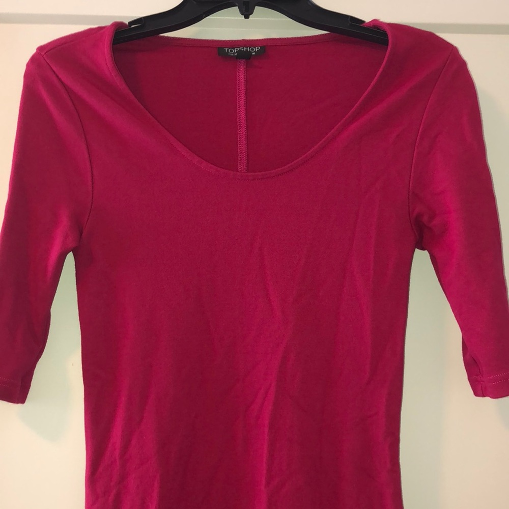 Pink body con dress